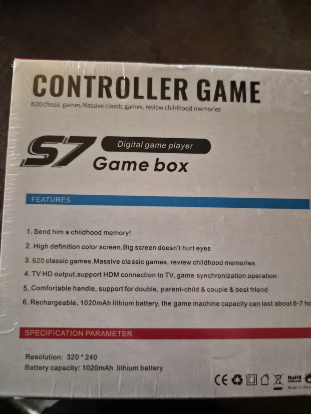 Handheld Game Console - Blue and Red